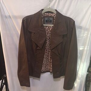 Dollhouse Brown Motorcycle Jacket